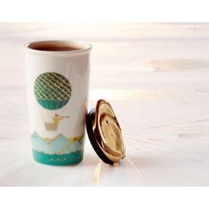 Starbucks 2014 Hot Air Balloon Ceramic Tumbler NWT